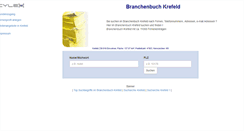 Desktop Screenshot of cylex-branchenbuch-krefeld.de
